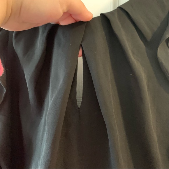 Express Black Fit & Flare Dress with Lace Detail 10 - Picture 2 of 12